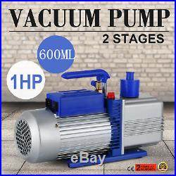 10CFM 2Stages 1HP Refrigerant Vacuum Pump Air Conditioning A/C 2-Stage