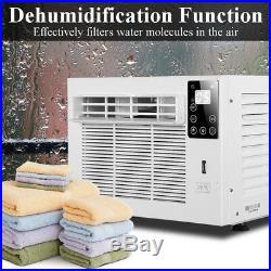 1100W 3754BTU Window Air Conditioner Refrigerated Cooling Heating Remote Timer