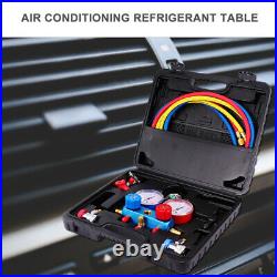1 Set Refrigerant Table Black Box Maintenance Tools for Air Conditioning