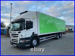 2012 scania p280 6x2 26 ton 32ft fridge freezer with tail lift or chassis cab