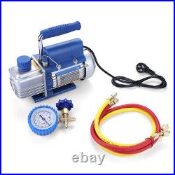 220V 150W Single Stage Vacuum Pump Kit for Air Conditioning Refrigerator with Tube