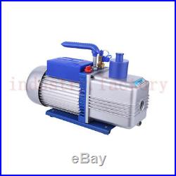 220V 2-Stage 12CFM Rotary Vane Vacuum Pump 1HP for Air Conditioning Refrigerator