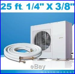 25 Ft. 1/4 X 3/8 HVAC Mini Split A/C Copper Line Set for All Refrigerants