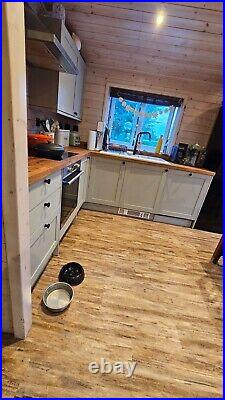 2 bedroom residential log cabin home split unit