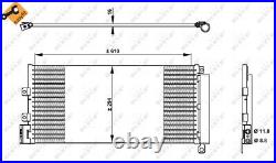 350332 Nrf Condenser, Air Conditioning For Fiat