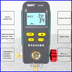 3XDUOYI DY518 Digital Refrigeration Pressure Gauge Air Conditioning Vacuum Pres