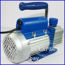 3 CFM 150W 1L Rotary Mini Vane Vacuum Pump HVAC AC Refrigerant Air Conditioning