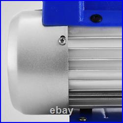 4CFM 1/4HP Air Vacuum Pump HVAC Refrigeration Kit AC Manifold Gauge R134A UK