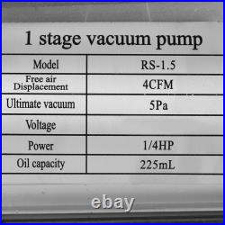 4CFM Vacuum Pump HVAC Refrigeration R134A A/C Handle Air-Condition PRO WHOLESALE