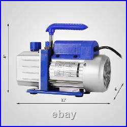 4CFM Vacuum Pump HVAC Refrigeration R134A A/C Single Stage Rotary Vane HOT