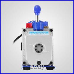 4CFM Vacuum Pump HVAC Refrigeration R134A R502 R22 R12 1Stage Oil Drain A/C