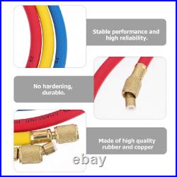 4 PCS Refrigerant Gauges Ace Air Conditioning Pipe Filling Hose