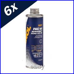 6x250ml MANNOL PAG 46 Refrigerant Air Conditioning Fully Synthetic Oil R134A