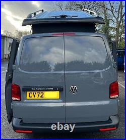 72 PLATE VOLKSWAGEN TRANSPORTER CAMPER 80miles T6.1 A/C NEW CONVERSION. M1 BED