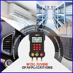 89 Refrigeration Digital Manifold Gauge HVAC Vacuum Temp. Leak Pressure Tester