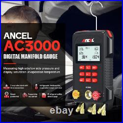 ANCEL AC3000 Air Conditioning Digital Vacuum Gauge Meter Refrigerant Leak Teste