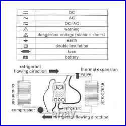 ANCEL AC3000 Air Conditioning Digital Vacuum Gauge Meter Refrigerant Leak Teste