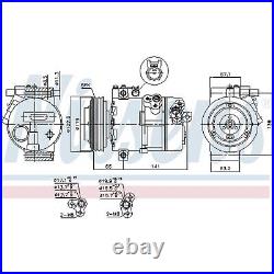 Air Con Compressor 890394 Nissens AC Conditioning 977012P160