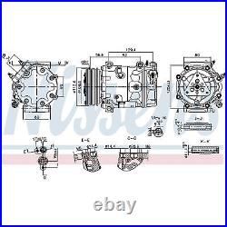 Air Con Compressor 890780 Nissens AC Conditioning 9806706780 9819711380