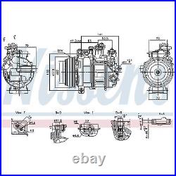 Air Con Compressor 890919 Nissens AC Conditioning 0008301301 0008304500