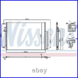 Air Con Condenser 940955 Nissens AC Conditioning 0000052081769 52081769