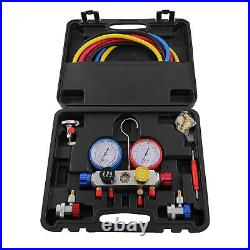 Air Conditioning AC Diagnostic A/C Manifold Gauge Tool Set Refrigeration R-134A