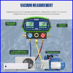 Air Conditioning HVAC Digital Manifold Gauge Set R22 R502 Refrigeration Charging