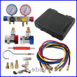 Air Conditioning Manifold Refrigeration Tools Gauge Tester AC Diagnostic Kit NEW