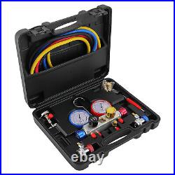 Air Conditioning Manifold Refrigeration Tools Gauge Tester AC Diagnostic Kit NEW