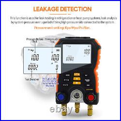 Air Conditioning Pressure Gauge Electronic Manifold Detecting Leak Refrigerant