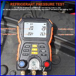 Air Conditioning Pressure Gauge Manifold Meter Refrigerant System Leak Tester