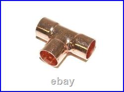 Air Conditioning & Refrigeration Copper Tee 1/4 R410a Rf411 50 Pack