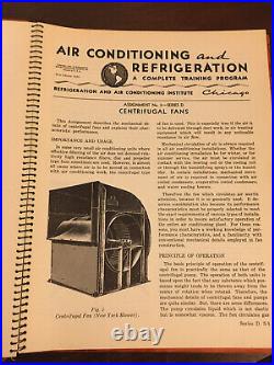 Air Conditioning & Refrigeration, Institute Industrial Training Program 1938