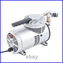 Air Vacuum Pump 1/6 HP Oil-free Lubrication Pump Air Conditioning Refrigeration