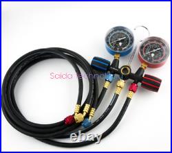 Air conditioning and refrigeration tools, double meter valve, liquid filling pipe