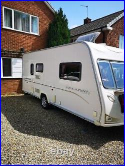 Bailey Senator Series 6 Caravan with awning, fixtures, fittings and accessories