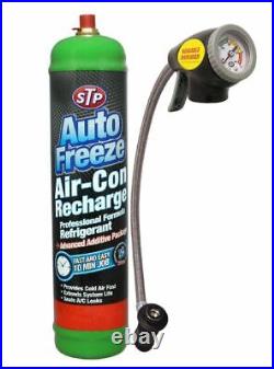CAR VAN AIR CON CONDITIONING RECHARGE TOP UP REFILL GAS KIT TRIGGER STP R134a