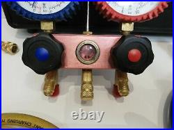 CPS 2-Way Electronic Manifold + Case RA410 Gauges Refrigerant Air Conditioning