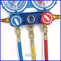 Car Air Conditioning Refrigerant Freon Double Valve Pressure Gauge With Seal A1