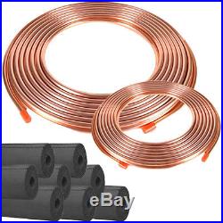 Copper Line Refrigeration Set 50 feet 7/8, 3/8 & Rubatex Insulation