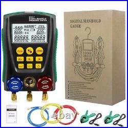 DY517 LCD Digital Fitter Aid Air Conditioning Gauge Vacuum Tester R134a R22 R12