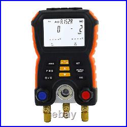 Digital Manifold Pressure Gauge Meter Refrigeration Air Condition Leak Detection