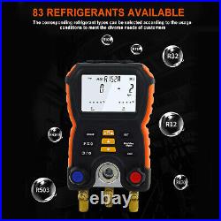 Digital Manifold Pressure Gauge Meter Refrigeration Air Condition Leak Detection