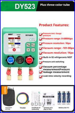 Digital Refrigeration Pressure Gauge, Air Conditioning Temperature Detector