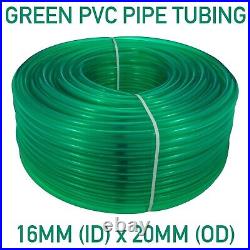 Flexible pvc pipe/tubing 16mm internal, 20mm external, 3 colours-oil, water, air
