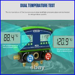 HVAC Refrigeration Digital Manifold Gauge Air Conditioning Pressure Vacuum Test