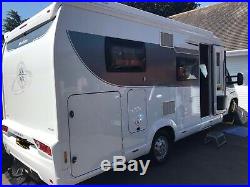 Hobby T65 Low profile German 2+1 motorhome with single rear beds