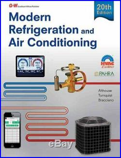 Modern Refrigeration and Air Conditioning by Andrew D Althouse 9781631263545