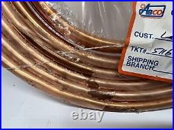 Mueller Industries 657R Coil Copper Tubing, 5/8 In Outside Dia, 50 Ft Length