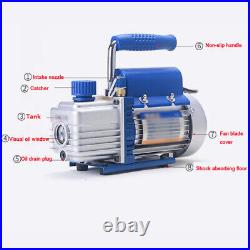 New Air Conditioning Refrigerator Single Stage Rotary Vane Vacuum Pump 3.6m ³/ h
